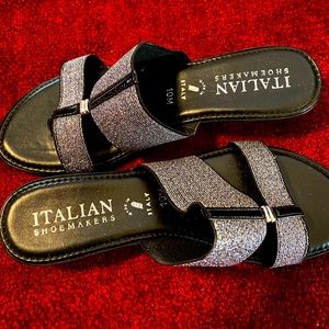 Black/Sliver sandals